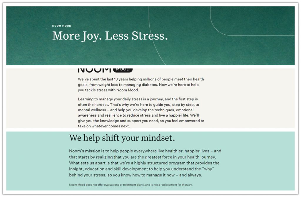 Noom Mood Help Avoid Stress, Improve Quality of Life